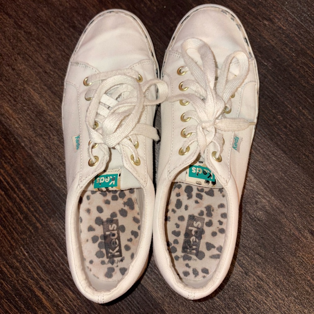 Keds Women’s Leopard Canvas Casual Sneakers